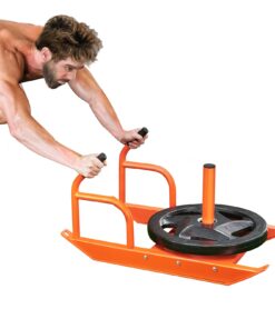 VEVOR Steel Power Sled for Strength & Speed Training - Includes Handle & Shoulder Straps