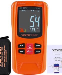 VEVOR Digital LCD EMF Meter with 3-in-1 EF
