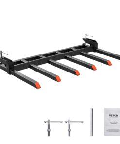 VEVOR Heavy Duty 60-Inch Bucket Clamp-On Debris Forks