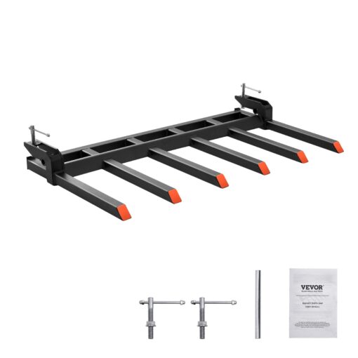 VEVOR Heavy Duty 60 Inch Bucket Clamp On Debris Forks