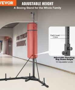 180-232cm (5.9-7.6ft) Steel Heavy Duty Boxing Stand with Weighted Base