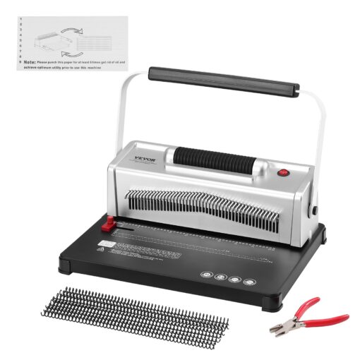 VEVOR Manual Electric Coil Spiral Binding Machine