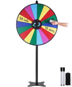 VEVOR 91 cm (36 inch) Spinning Prize Wheel with 18 Slots