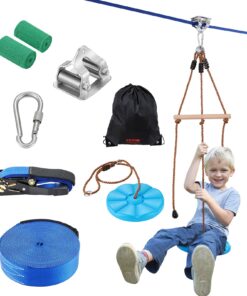 VEVOR 15.8 m (52 ft) Zipline Kit for Kids and Adults