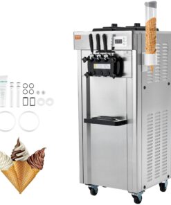 VEVOR komerciālais saldējuma mašīnu ražotājs Soft Serve Ice Cream Machine Maker