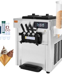 VEVOR komerciālais saldējuma mašīnu ražotājs Soft Serve Ice Cream Machine Maker