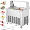 VEVOR Double Pan Fried Ice Cream Roll Machine with Rapid Cooling