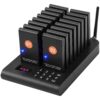 VEVOR Wireless Restaurant Pager System with 16 Call Coasters   500m1640ft Range