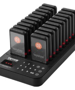 VEVOR Restaurant Wireless Paging System with 20 Call Coasters