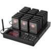 VEVOR Wireless Restaurant Pager System with 24 Call Coasters and 400m1312ft Range