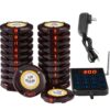 VEVOR Wireless Paging System for Restaurants with 20 Call Coasters