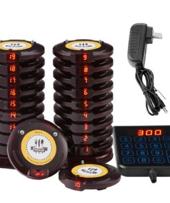 VEVOR Wireless Paging System for Restaurants with 20 Call Coasters