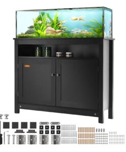 VEVOR 152 kg (335 lbs) Load Capacity 3-Tier 40 Gallon (151 Liters) Aquarium Stand with Storage and Hardware Kit