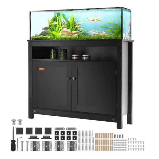 VEVOR 152 kg 335 lbs Load Capacity 3 Tier 40 Gallon 151 Liters Aquarium Stand with Storage and Hardware Kit