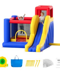 VEVOR Inflatable Bounce House with Slide and Climbing Wall