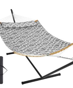 VEVOR Double Hammock with Stand and Pillow