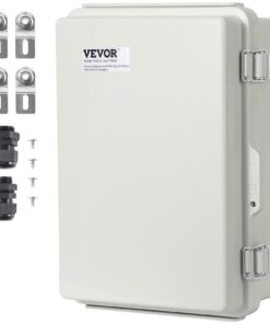 VEVOR Outdoor Electrical Junction Box 300 x 200 x 180 mm (11.81 x 7.87 x 7.08 in) ABS Plastic