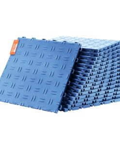 VEVOR 50 Pack Blue Interlocking Garage Floor Tiles