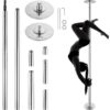 VEVOR Professional 45mm Spinning Static Dance Pole Kit
