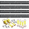 VEVOR E Track Tie Down Rail Kit   18PCS 152m 5ft Set with 4 Steel Rails