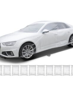 VEVOR Disposable Clear Plastic Car Covers 10-Pack
