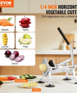 6.35mm (1/4 inch) Stainless Steel and Aluminum Alloy Slicing Machine with Non-slip Suction Feet