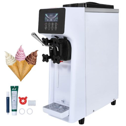 VEVOR komerciālais saldējuma mašīnu ražotājs Soft Serve Ice Cream Machine Maker