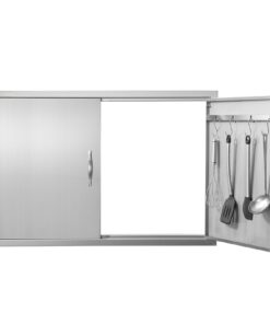 VEVOR Stainless Steel BBQ Island Access Door 990x660 mm (39x26 inches) for Outdoor Kitchen