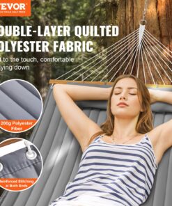 3.66 m (12 FT) Double Hammock with Bamboo Hardwood Spreader Bars