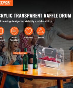 Вмещает 2500 билетов или 100 Лотерейных шаров