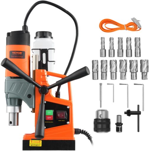 VEVOR 1450W Magnetic Drill Press with 12500N Force