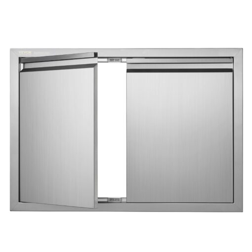 VEVOR Stainless Steel BBQ Access Door 762x532 mm 30x21 in for Outdoor Kitchen Grilling Station