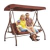 VEVOR 3 Person Patio Swing Chair with Adjustable Canopy