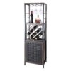 VEVOR 46 cm 18 Inch Industrial Wine Bar Cabinet with Storage for 13 Bottles  12 Glasses