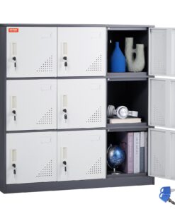 VEVOR 9-Door Steel Employee Locker with Card Slot