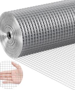 VEVOR Galvanized Hardware Cloth - 1/2 Inch (1.27 cm) Mesh