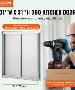 Double BBQ Island Door 790x790 mm (31x31 in)