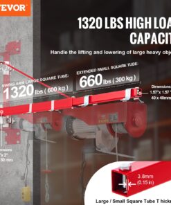 600 kg (1322 lbs) Max Load
