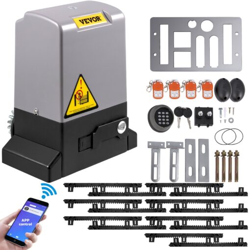 VEVOR Automatic Sliding Gate Opener with 1HP Motor and APP Control for Gates up to 3968 lbs 1800 kg