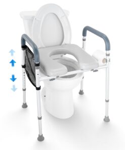 VEVOR Adjustable Raised Toilet Seat