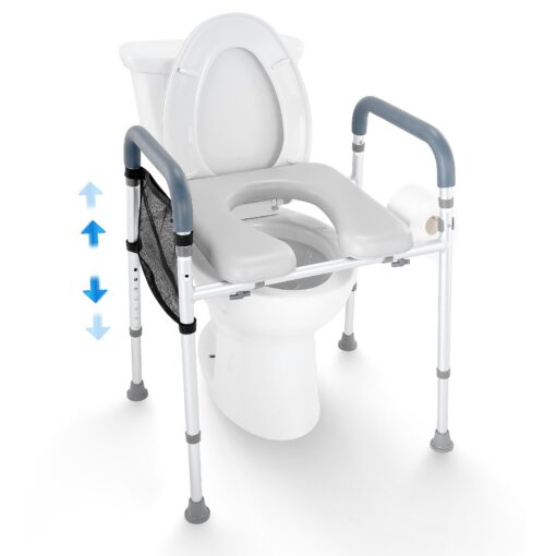 VEVOR Adjustable Raised Toilet Seat