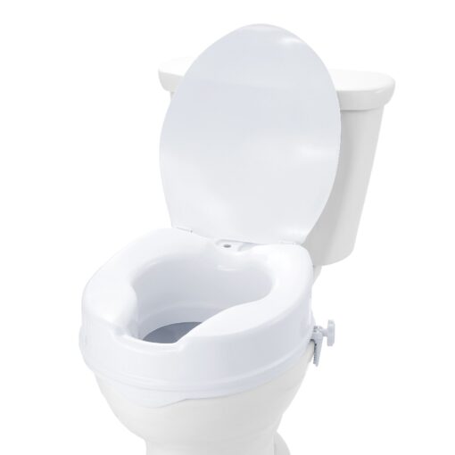 VEVOR 4 100 mm Raised Toilet Seat Riser with Locking Mechanism