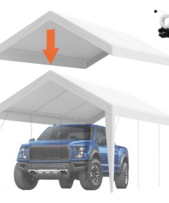 VEVOR Carport Replacement Canopy Cover 3x6m (10x20 ft)