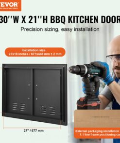 762x533 mm (30x21 in) Double Kitchen Door with Vents