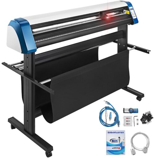 VEVOR 135 cm 53 Inch Semi Automatic Contour Vinyl Cutter Plotter with Optical Eye and LED Display