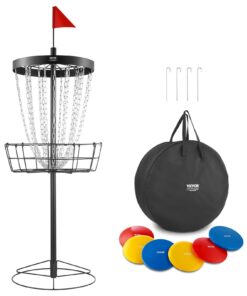 VEVOR Портативная корзина для дискового гольфа с 24 оцинкованными цепями