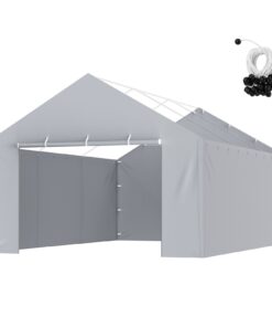VEVOR 4m x 6m Heavy-Duty Waterproof & UV Protected Carport Replacement Side Wall Canopy Cover