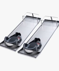 VEVOR Stainless Steel Concrete Knee Boards with Straps and Knee Pads