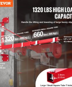 600 kg (1322 lbs) Max Load Capacity