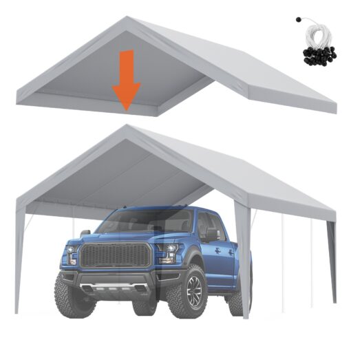 VEVOR 4x6m Carport Replacement Canopy Cover
